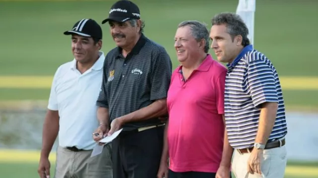 Una de las estrellitas de Córdoba, el Gato Romero inaugurando la competencia. 