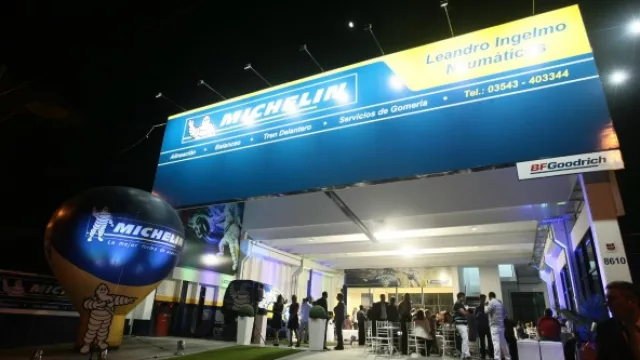En el nuevo punto de venta de Michelin, de Recta Martinoli al 8600, se invirtieron $9 millones.