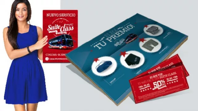 Totem POP y folletería.