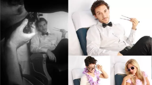 Backstage producción fotográfica.