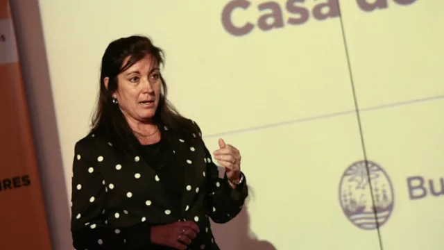 Laura Rodríguez Machado durante la presentación del programa de cooperación de políticas públicas innovadoras. 