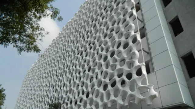 La Torre de Especialidades, un hospital en México que “atrapa” la contaminación.