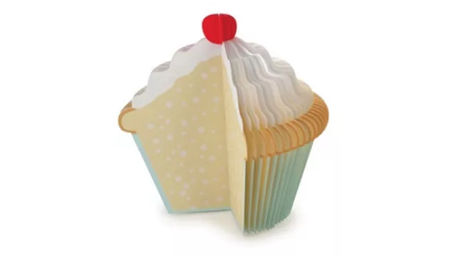 Para la hora del té nada mejor que un cupcake… Y estos anotadores para que anotar todos los chismes. (Estilo Fisbón - $ 22)