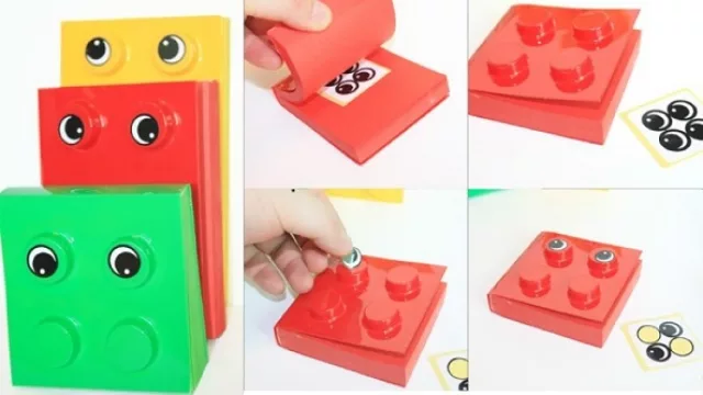 Los legos están en todas partes y ya invadieron la escena del diseño. Aquí unos bloques para proteger los anotadores.