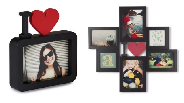 Los clásicos románticos pueden innovar con estos marcos para realzar la imagen y jugar con el diseño. (Disponible en Umbra)