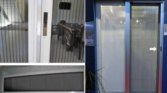 Mosquitero plegable en su versión corrediza y mini para aberturas pequeñas. 