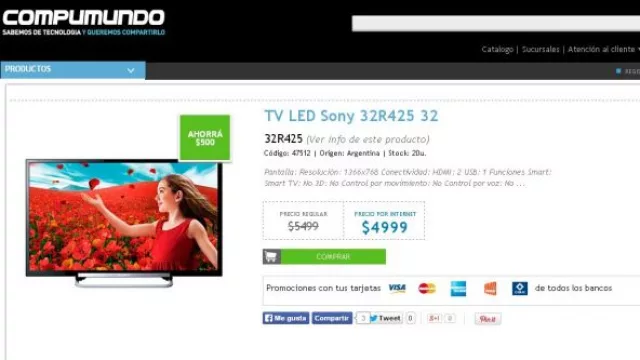 Ni un mísero tele en el escaparate