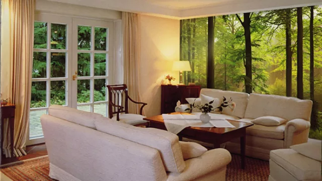 ¿Vamos al bosque? Acompañemos la experiencia con materiales rústicos y colores neutros o frescos.