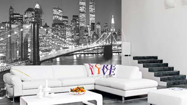 La ciudad, aunque carece de elementos de la naturaleza, también juega el mismo papel en los fotomurales.