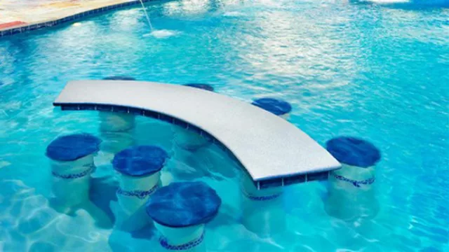 Bancos y mesas se pueden incluir en el interior de la pileta pero debe instalarse antes de la construcción de la piscina.