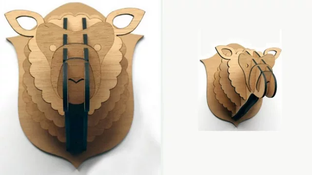 Oveja para muro encastrable by Frabrikken.