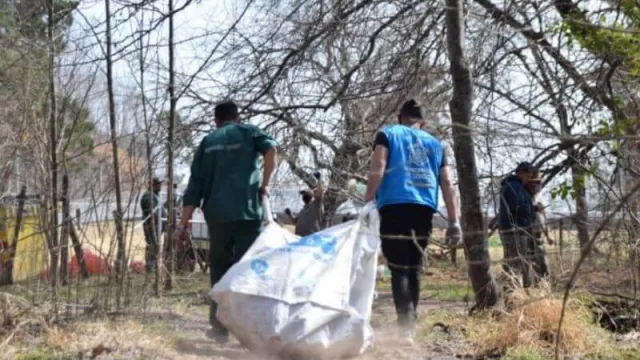 La Reserva San Martín tiene 2.000 kilos menos de basura