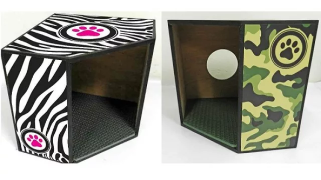 Cucha minimalista con distintos motivos para caniches o bulldog a $ 650 en MercadoLibre.