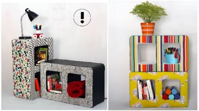 Podés armar infinitos modelos de muebles combinando dos o más bricks.