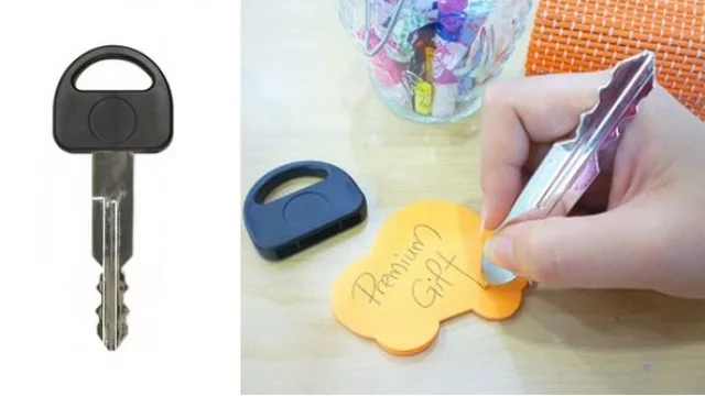  No, no son las llaves del auto. Una lapicera camuflada en su forma. (Disponible en Morph – Patio Olmos)