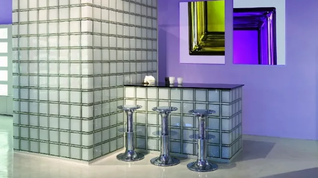 Así luce el ladrillo de vidrio color blanco 100%.