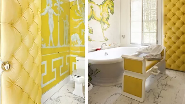 En otros casos, las paredes de este estilo en ambientes impensados como el baño.