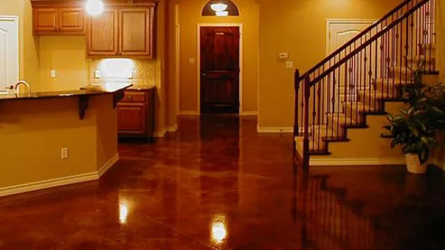 La última instancia del proceso de aplicación puede otorgarle una terminación brillosa a la superficie.