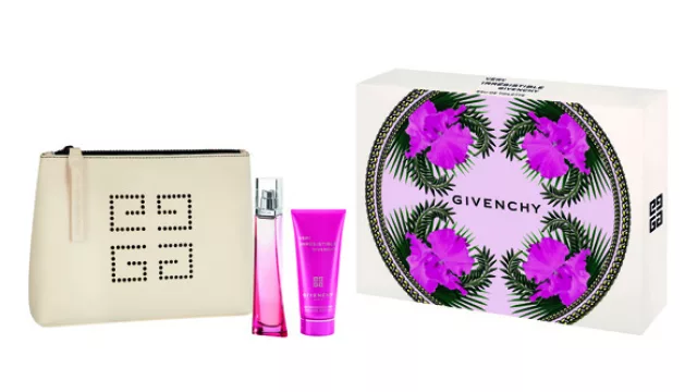 Cofre Very Irrésisitible Givenchhy EDT x 50 ml. + Body Veil 100 ml. + Pouch $590.