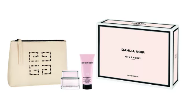 Cofre Dahlia Noir EDT x 50 ml. + Body Veil 100 ml. + Pouch $595.