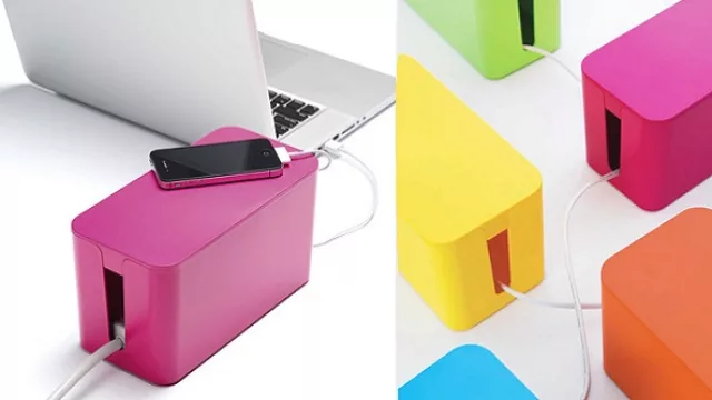 Para las maniáticas del orden llegó esta Cable Box para evitar que queden a la vista esos cables desordenados. (Consultar stock en The Bugplanet Store).