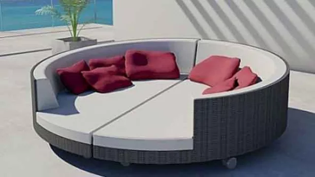 No es una cama, no es un sofá… es un híbrido para vestir el jardín. (Disponible en Qidea)