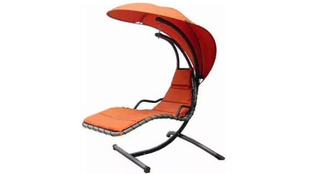 Reposera colgante con sombrilla para una persona. Disponible en Easy a $ 2.299.