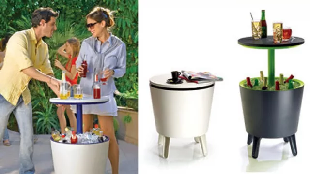 Ketter Cooler Bar, funciona como mesa y como hielera. Disponible en Sodimac a $ 699.