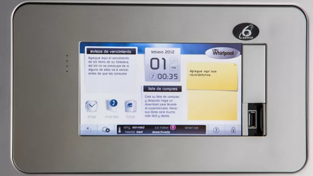 La pantalla táctil, con similitudes a las tablets que estamos acostumbrados a ver.