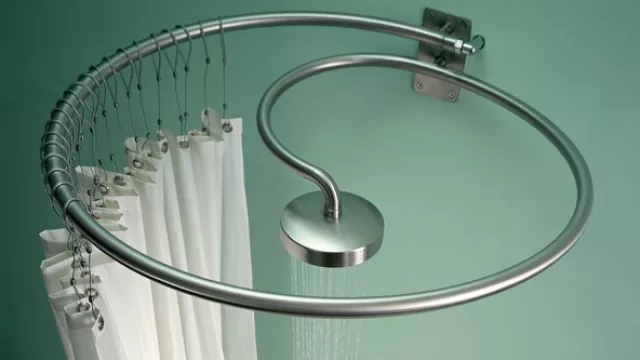 Pluviae Shower de Rapsel: una ducha básica de diseño italiano con cortina incluida en la cañería.