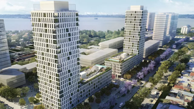 Hacen cola para comprar un depto en Rosario (boom en lanzamiento de Metra Puerto Norte)