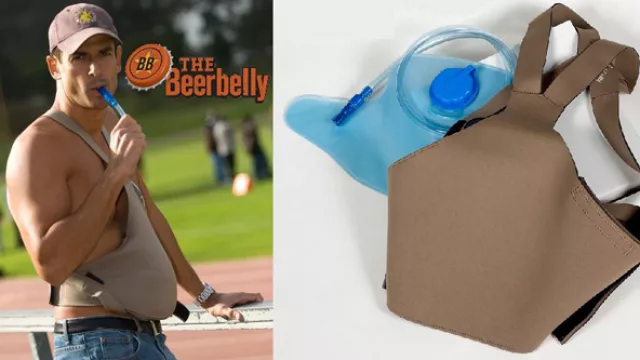 The beer belly. Dicen que la cerveza hace crecer la panza y este diseño desopilante disponible sólo online da cuenta de eso. Llevás la cerveza refrigerada en el cuerpo.