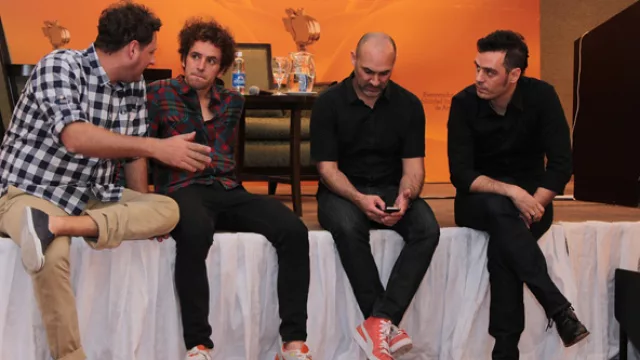 De izquierda a derecha: Ricardo Drab -RDYA-, Rulo Gowland - +Castro-, Diego Sanchez -El Club- y Emmanuel Noqueira -Funca Buenos Aires-.