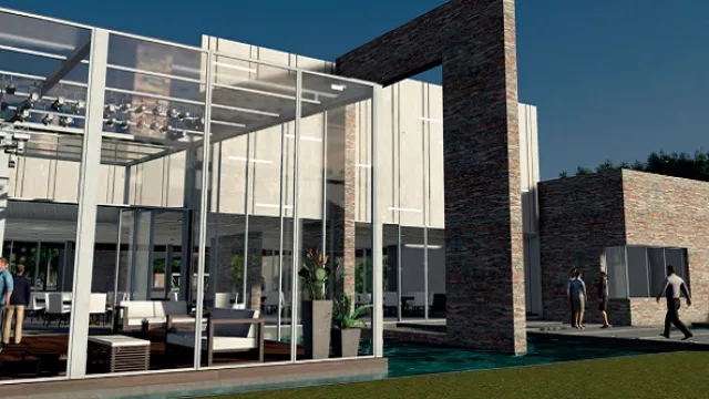 Metal, concreto, vidrio y agua, los materiales son los protagonistas de la decoración.