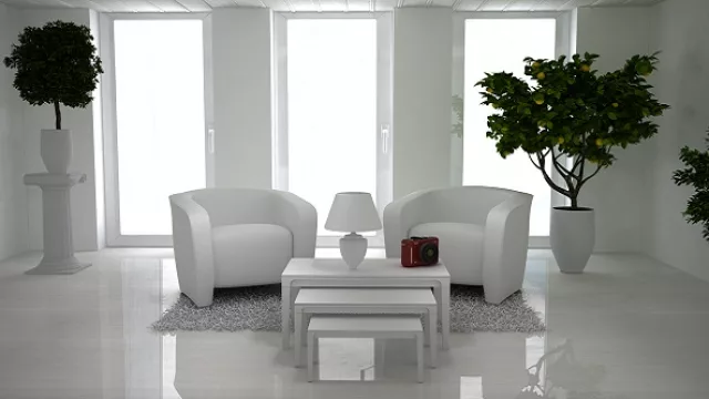 El verde natural de las plantas como el rojo del objeto de decoración son suficiente para pintar este lienzo en blanco.