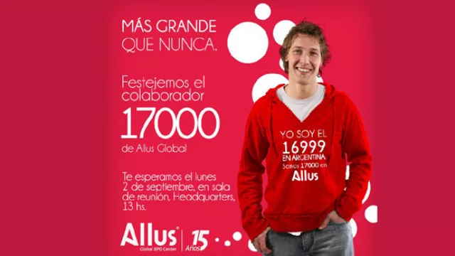 16.998 en Colombia, 16.999 en Argentina…17.000 en Perú (Allus festeja)