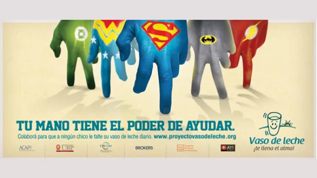 Agencia Rombo Velox / ONG: Asociación Proyecto Vaso de leche / RRPP: Javier Díaz