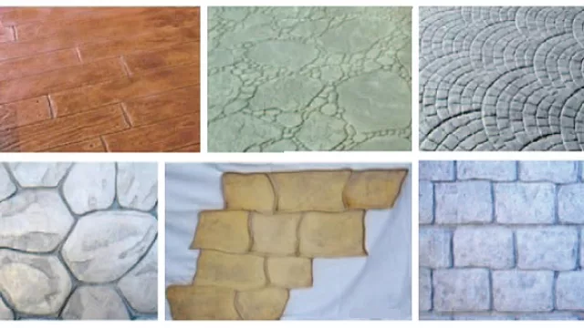 Los moldes disponibles.