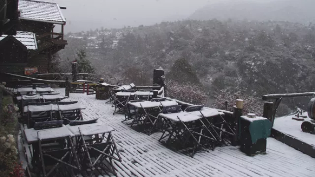 Nieve en Peñón del Águila