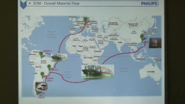 Philips nos muestra las ubicaciones de sus plantas y el flujo de los componentes