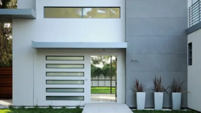 Cómo aplicar esta tendencia a tu casa. En este caso, las líneas del diseño de las ventanas se congenian en el resto de la construcción.
