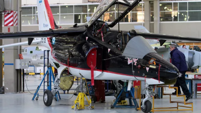 El prototipo del IA63 Pampa II sobre el que se realizan las pruebas del nuevo Pampa.