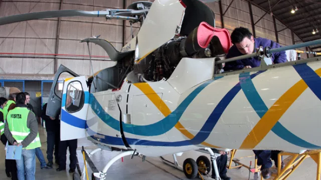 El 80% del helicóptero está hecho de material compuesto.