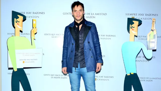 El frío no impidió que Chandon presente su propia alfombra roja.