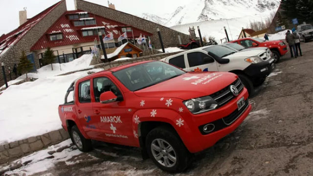La Amarok de VW fue uno de los modelos que se lucieron  en Las Leñas.