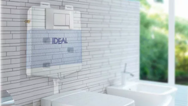 Los depósitos de pared empotrados ya vienen con la tecla selectora.