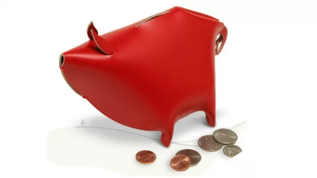 Un cochinito de cuero… ¿por qué no?