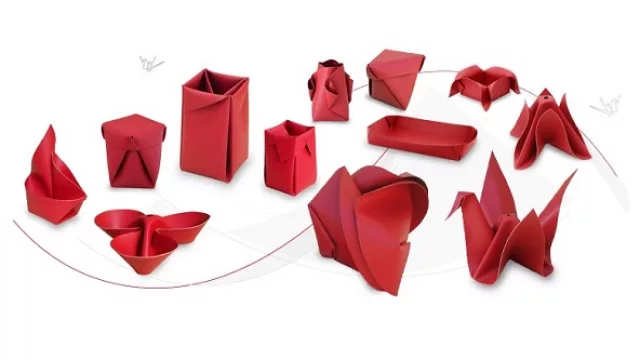 Origami de cuero (en lugar de papel).