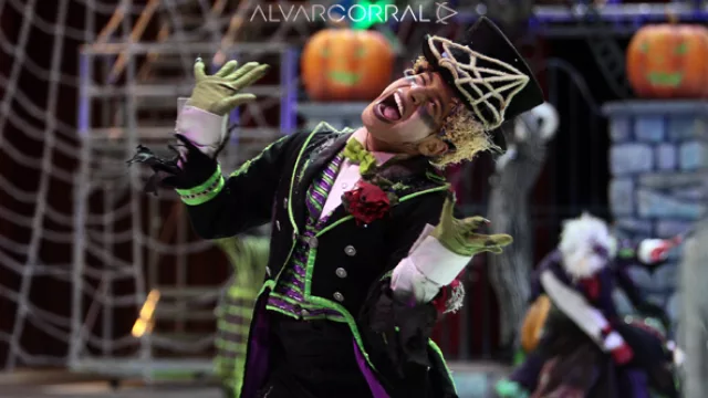 El Sombrerero Loco, en su momento de catarsis.