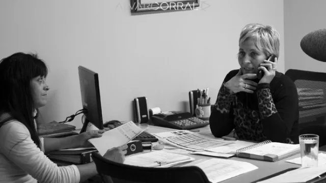 Las chicas del área de cuentas